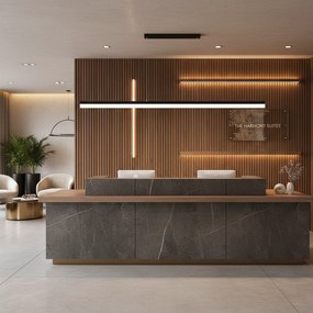 Lampa wisząca LED APP1695-CP 200 cm Czarna