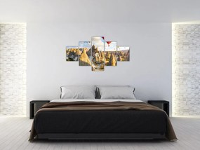 Obraz - Balony na ogrzane powietrze (125x70 cm)