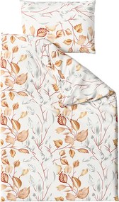 PrzytulneMieszkanie.pl PrzytulneMieszkanie.pl Pościel bawełniana LISTY złota