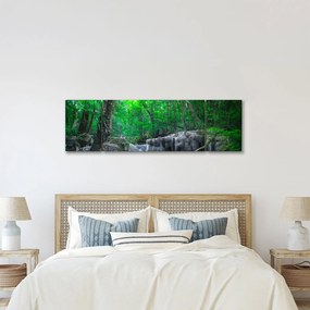 Obraz - Wodospad Erawan, Kanchanaburi, Tajlandia (170x50 cm)