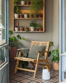 Biało-brązowa lampa zewnętrzna Kave Home Dialma