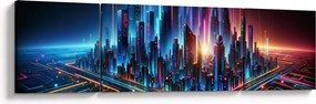 Obraz - Miasto przyszłości (170x50 cm)