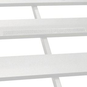 Zestaw narożny aluminiowy dla 5 osób MADRIT (biały)