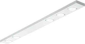 Przycisk - Lampa sufitowa LED 5xGX53 max 15W, prostokątna 120x10 cm, malowany metal, IP20 - Perenz - biała