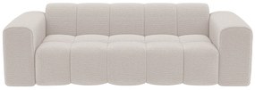 Kanapa  3-osobowa z beżowej tkaniny szenilowej CALESO od Maison Céphy