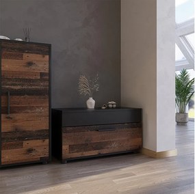 Szafka do salonu czarny/stary 70.8x35.3x38.9 berno