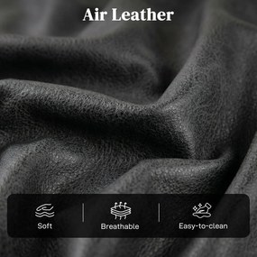 HOMCOM Fotel dla seniorów z funkcją podnoszenia i relaksu, elektryczny fotel z ekoskóry, podwójny silnik, sprężyny kieszeniowe, czarny | Aosom PL