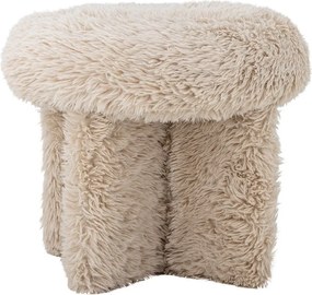 Beżowy puf z imitacji futra Frikka – Bloomingville
