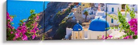 Obraz - Santorini, Grecja (170x50 cm)