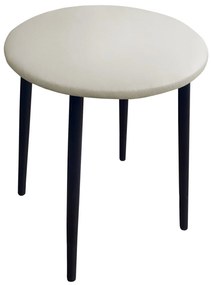 Taboret TRIX D18 wanilia podstawa czarna