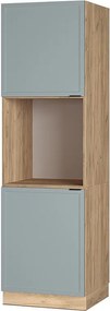 Szafka kuchenna jasnoniebiesko-szary 60x58.1x206.8 fame-line