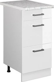 Szafka dolna do kuchni biały wysoki połysk 40x60x81.6 r-line
