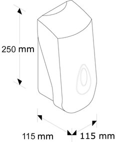 Dozownik do mydła w piance MERIDA TOP, 700 ml