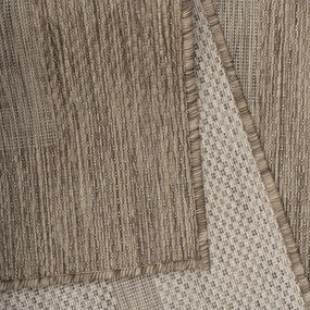 Dywan zewnętrzny Relax ramka brązowy 80 cm x 250 cm