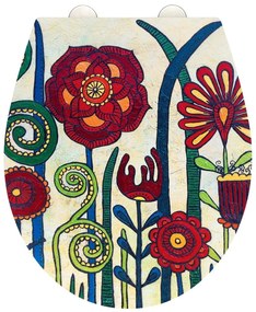 Deska sedesowa wolnoopadająca 37 x 44,5 cm Rollin'Art Red Blossom – Wenko