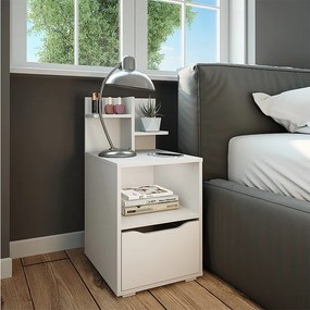 Stolik nocny biały 40x48x82.2 ruben