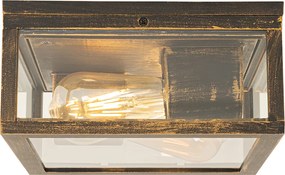 Lampa sufitowa vintage antyczne złoto IP44 2-światła - Charlois