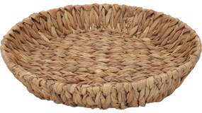 Kosz okrągły pleciony z hiacyntu wodnego BRAID, Ø 35 cm