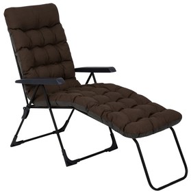 Leżak ogrodowy z podnóżkiem Setenil Black Edition H047-04PB PATIO