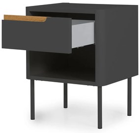 Antracytowa szafka nocna Tenzo Switch