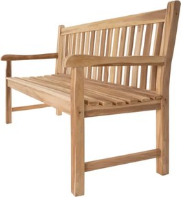 Ławka ogrodowa DIVERO 3-osobowa drewniana 150 cm