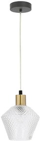 Nowoczesna lampa wisząca z kryształowym kloszem - D271 D8-F53