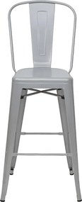 Metalowy stołek barowy MCW-A73,  szary