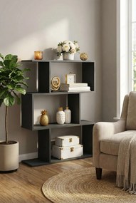 Czarny regał otwarty L3-S08