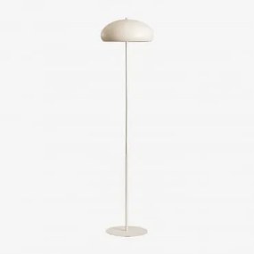 Metalowa Lampa Podłogowa Hirma Kremowa Tapioca - Sklum