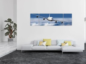 Obraz - Samolot w chmurach (170x50 cm)