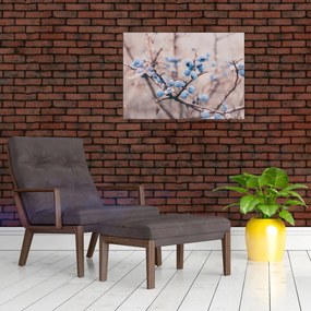 Obraz jagód na krzaku (70x50 cm)