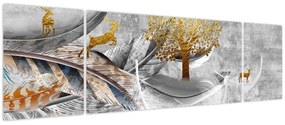 Obraz - Kolaż (170x50 cm)