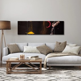 Obraz - Przyprawy w ruchu (170x50 cm)