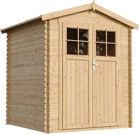Drewniana szopa ogrodowa z podłogą - 2,82 m² / 186x196xH224 cm - M320F+M320G