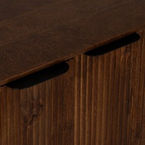 Brązowa szafka z litego drewna mango 80x80x40 cm Sagara – Ixia