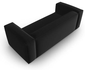 Czarna aksamitna sofa 200 cm Mackay – Cosmopolitan Design
