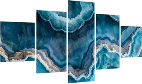 Obraz - Detal akwamarynu (125x70 cm)