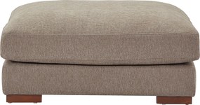 Pufa z teksturowanej tkaniny w kolorze taupe SPERONE