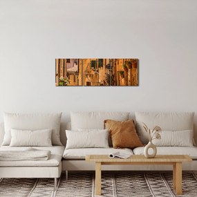 Obraz - Hiszpańska Ulica (z zegarem) (90x30 cm)