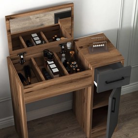 Stolik kosmetyczny Inci Light Walnut