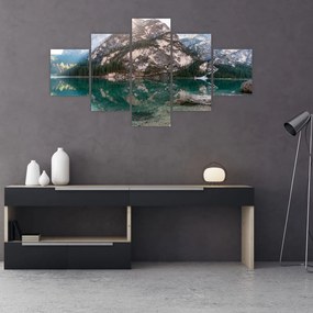 Obraz górskiego jeziora (125x70 cm)