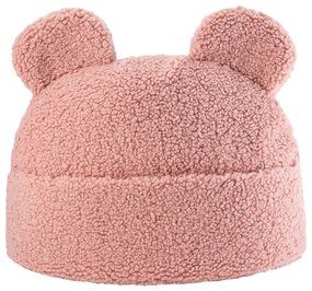 Różowa poduszka na sofę dziecięcą z materiału bouclé Teddy Pouch – Wigiwama