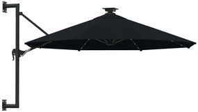 Czarny okrągły parasol wiszący Z9-D13