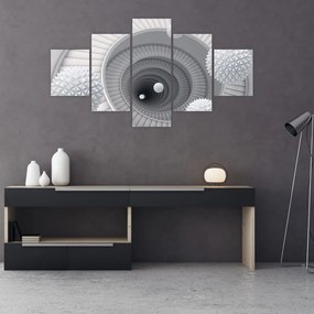 Obraz abstrakcji 3D (125x70 cm)