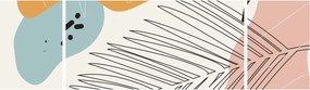 Obraz - ilustracja liścia (170x50 cm)