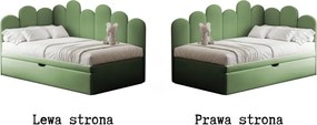 Łóżko dziecięco-młodzieżowe MIRA z dodatkową powierzchnią spania - 120x200