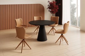 Okrągły stół Pineto czarny mat Hubertus