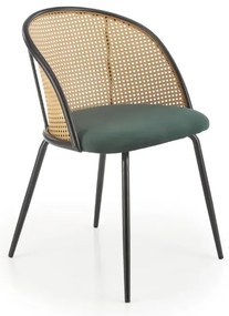 Krzesło K508 VELVET zielone HALMAR