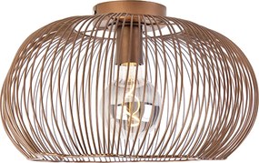 Industrialna lampa sufitowa miedziana 40 cm - Finn