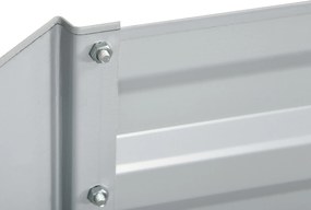 Outsunny Skrzynka na rośliny, Przenośna grządka do sadzenia, pielęgnacji roślin, Wysoki grząd, Stal, Jasnoszary